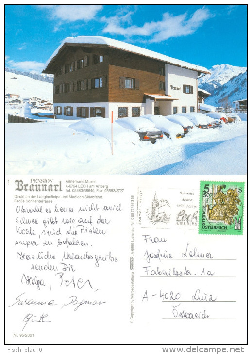 1) AK Vorarlberg 6764 Lech Am Arlberg Pension Braunarl Langlaufloipe Madloch A. Cross-country Skiing Österreich Austria - Lech