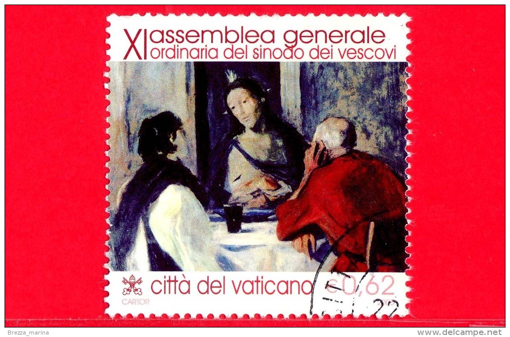 VATICANO - 2005 - Assemblea Generale Ordinaria Del Sinodo Dei Vescovi - 0,62 € • Stemma - Oblitérés