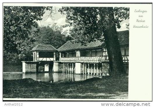 Esslingen Neckar Wasserhaus Brücke Sw 13.6.1957 - Esslingen