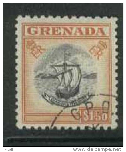 GRENADA 1953 $1.50 Black And Orange QEII FU SG 203 CZ99 - Grenade (...-1974)