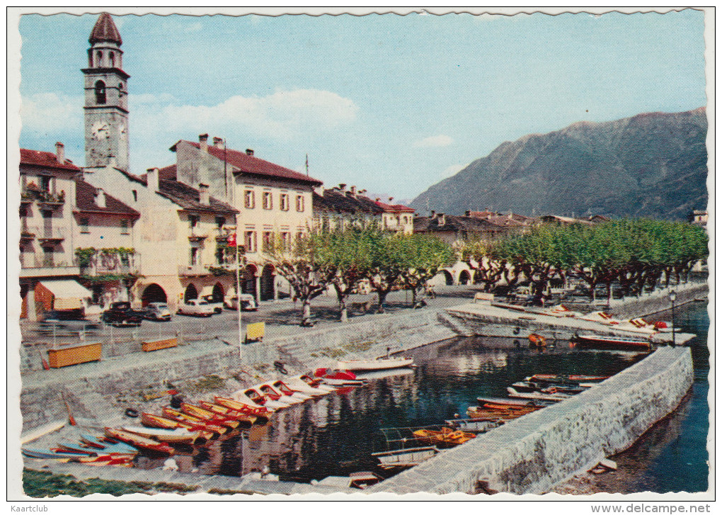 Ascona: FIAT 1100ELR & 1100E, FORD CONSUL/ZEPHYR, JEEP, DAIMLER DB 18 SALOON ?? - Il Porto  - Lago Maggiore - Italia - Passenger Cars