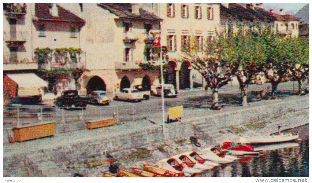 Ascona: FIAT 1100ELR & 1100E, FORD CONSUL/ZEPHYR, JEEP, DAIMLER DB 18 SALOON ?? - Il Porto  - Lago Maggiore - Italia - Passenger Cars