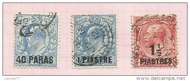 Levant Britannique N°6, 8, 22, 58  Côte 3 Euros - British Levant