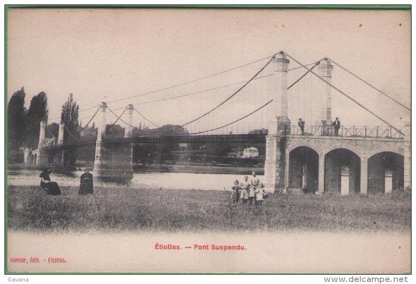 91 ETIOLLES - Pont Suspendu - Sonstige & Ohne Zuordnung