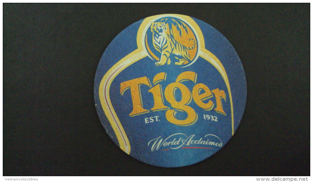 Tiger Beer Coaster - Unused / 02 Images - Beer Mats