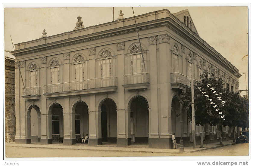 Real Photo Casino Cienfuegos  Advert El Rotary Club De C. 1933 - Cuba