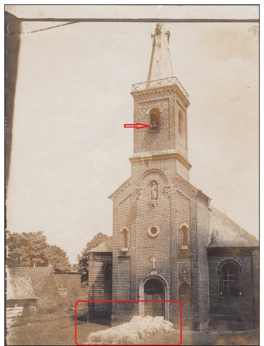 PONT A MARCQ-EGLISE PREPAREE POUR LA DESCENTE DES CLOCHES-PHOTO ALLEMANDE - Autres & Non Classés