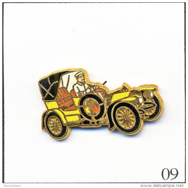 Pin´s - Automobile - Mercedes Simplex - Jaune/Chauffeur Blanc. Est. Arthus Bertrand Paris. Zamac. T191-09 - Mercedes