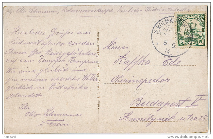 No 76 Deutsch Sudwest Afrika Fischfluss Bei Seeheim Used 1914 From Kolmannskuppe Edit Hubrich - Namibia