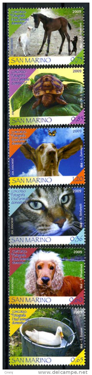 2009 - SAINT-MARIN - SAN MARINO - Sass. 2255/60  - New Mint  - Animali Domestici - Unused Stamps