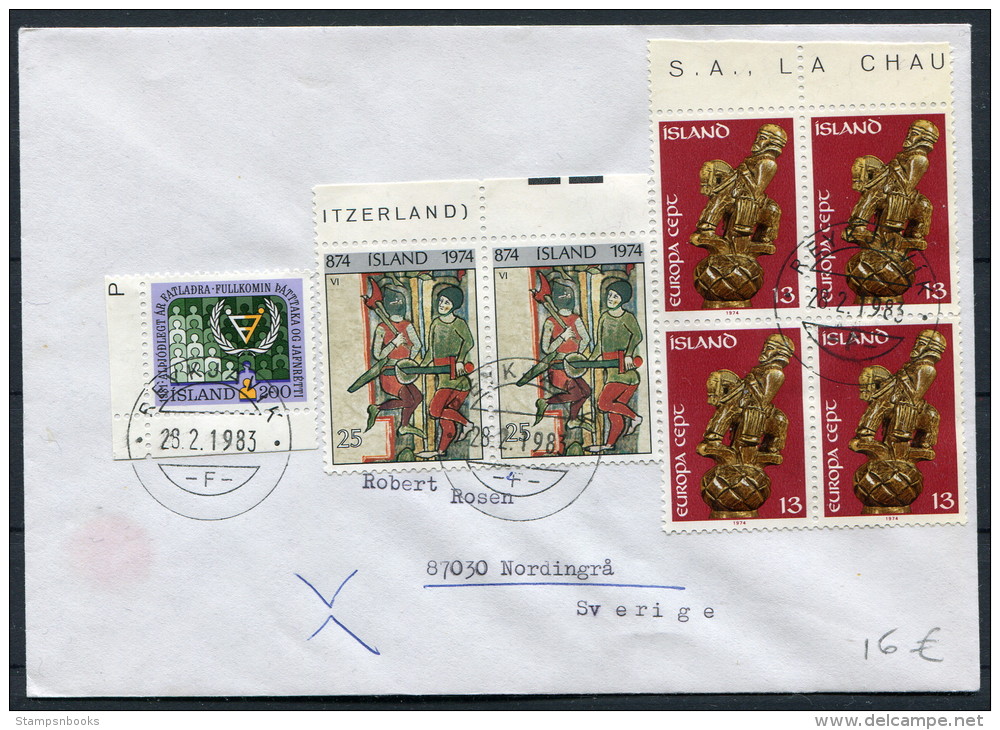 1983 Iceland Reykjavik F Cover - Sweden / Europa - Covers & Documents