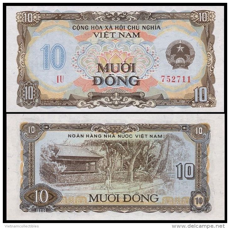 Vietnam Viet Nam UNC 10 Dong Banknote / Billet 1980 - P#86 - Vietnam