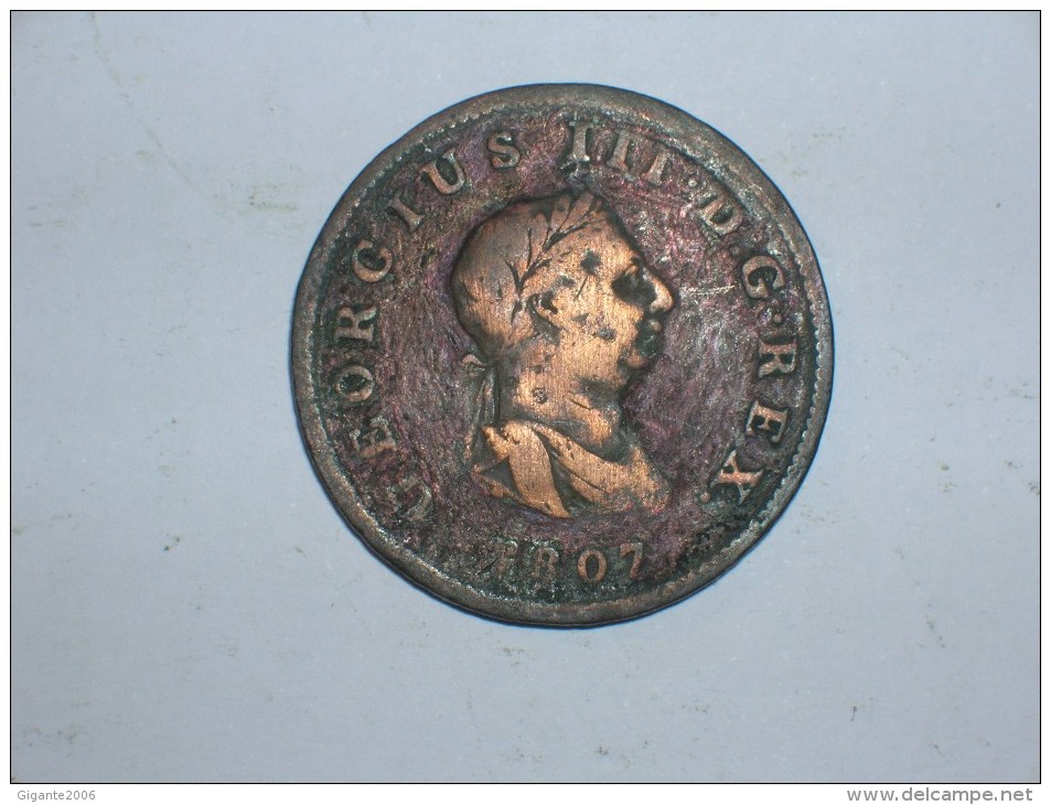 Gran Bretaña 1/2 Penique 1807 (5435) - B. 1/2 Penny