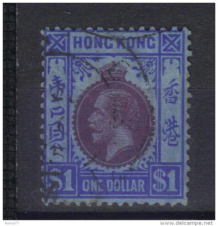 W855 - HONG KONG 1921 , Giorgio V  1 Dollaro Yvert N. 128 Usato - Used Stamps