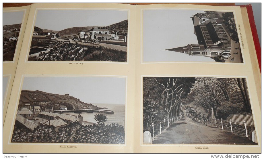 Views of Jersey withh map and plan. XIXe.