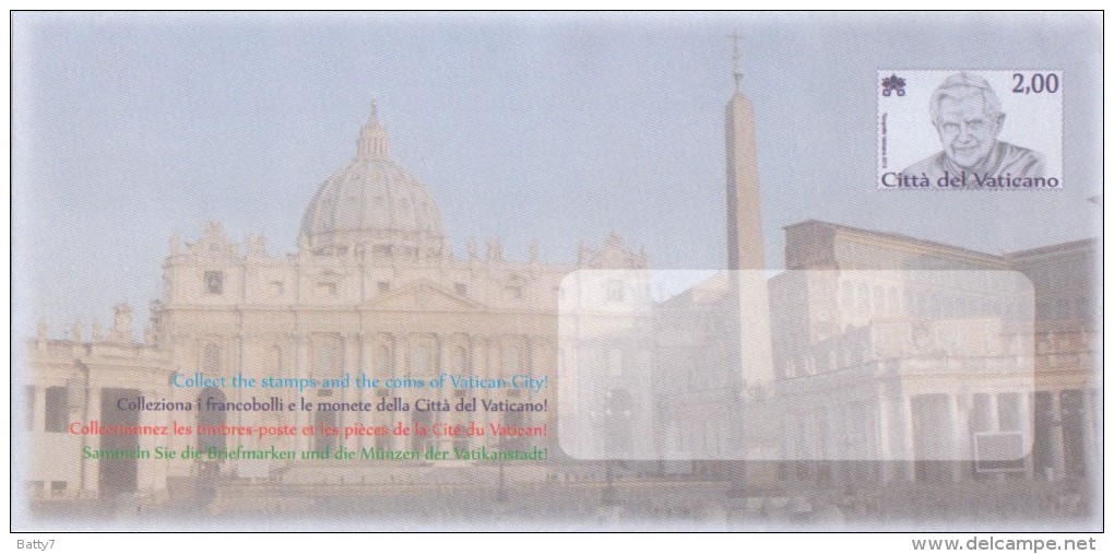 CITTA´ DEL VATICANO 2013 -  BUSTA INTEGRA BENEDETTO XVI - Unused Stamps