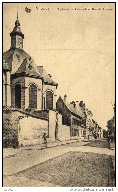 BELGIQUE - BRABANT FLAMAND - VILVORDE - VILVOORDE - L'Eglise De La Consolation. Rue De Louvain. - Vilvoorde