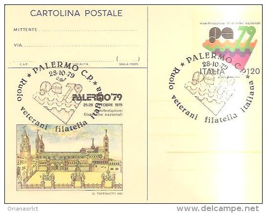 67515)CARTOLINA POSTALE-  PALERMO79 RUOLO VETERANI - Interi Postali