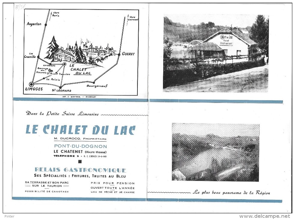 PONT DU DOGNON - LE CHATENET - Le Chalet Du Lac - Autres & Non Classés