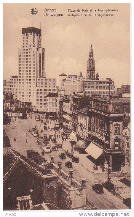 CPA Anvers - Place De Meir Et Le Torengebouwen (5414) - Antwerpen