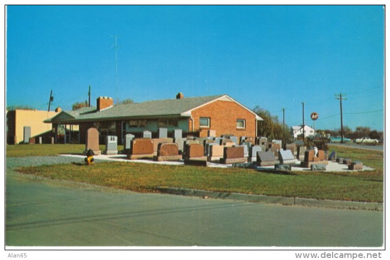 Toledo Ohio, National Memorial Stone Co. Grave Stone Marker Company C1950s Vintage Postcard - Toledo