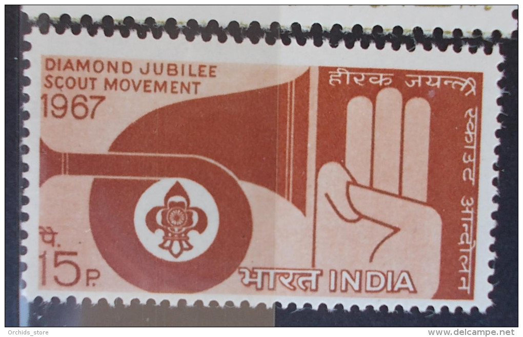 05 INDIA 1967 SG 558 - 60th Anniv Of Scout Movement - MNH - Unused Stamps
