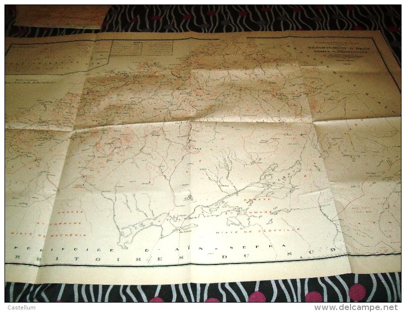 CARTE COLONIALE- ALGERIE -DEPARTEMENT D'ORAN-1952 - Landkarten