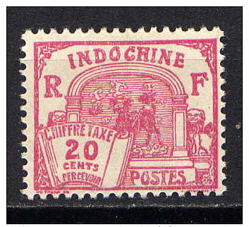 INDOCHINE - N° T54* - DRAGON D'ANNAM - Timbres-taxe