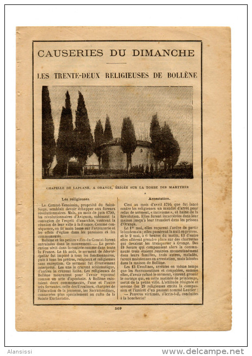 Personnages sous la révolution 5 FASCICULES  CAUSERIES DU DIMANCHE Petits fascicules de 4 pages sur des thèmes variés