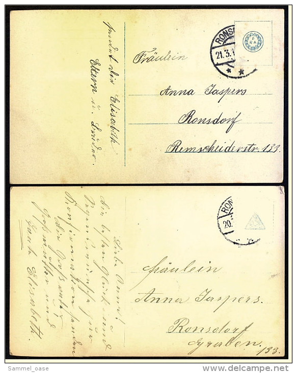 2 X Glückwünsche Zur Konfirmation  -  Ansichtskarten Ca.1910    (3228 ) - Comuniones