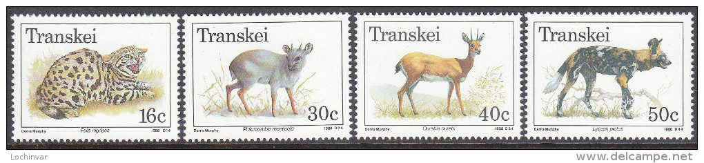 TRANSKEI, 1988 WILDLIFE 4 MNH - Transkei