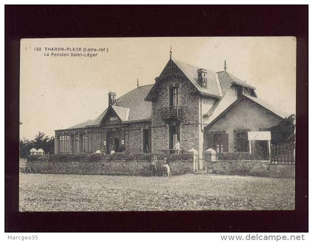 44 Tharon Plage La Pension Saint Léger édit. Chapeau N° 120coll. Océan Bazar  Villa Animée - Tharon-Plage