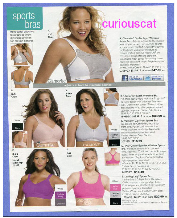 PUBLICITES USA MAGAZINE ADVERTISEMENT RECLAME WERBUNG REKLAME PUBBLICITA PUBLICIDAD For FASHION MODE LINGERIE BRAS - Publicités