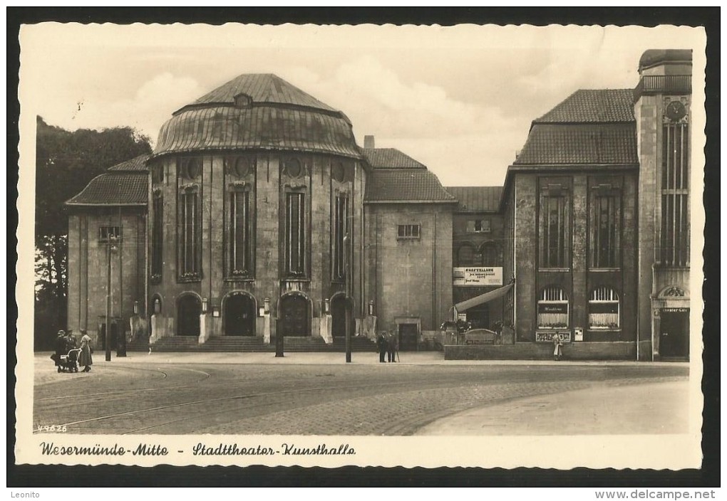WESEREMÜNDE Mitte Stadttheater Kunsthalle Bremen Bremerhaven Ca. 1945 - Bremerhaven