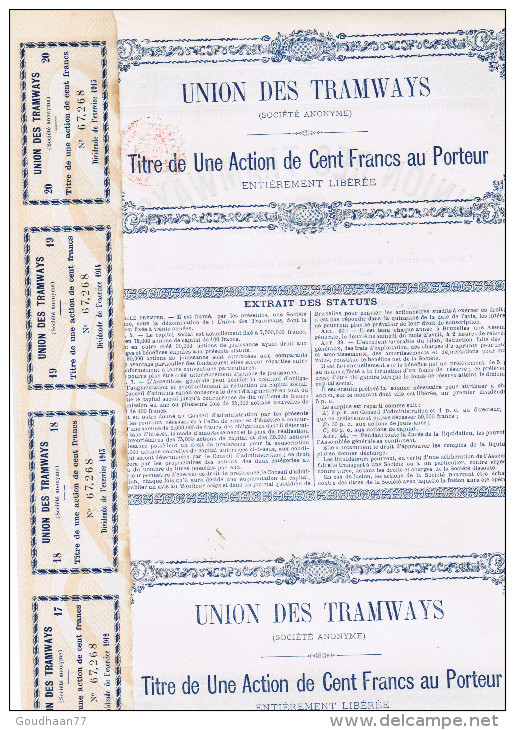 Union Des Tramways 1895 - Chemin De Fer & Tramway