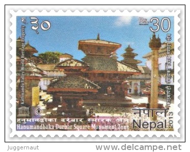 HANUMANDHOKA UNESCO MONUMENT ZONE RUPEE 30 MINT STAMP NEPAL 2013 MINT/MNH - UNESCO