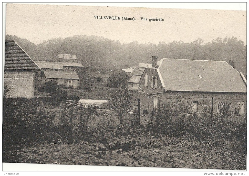 02 - VILLEVEQUE (Aisne) - Vue Générale. - Autres & Non Classés