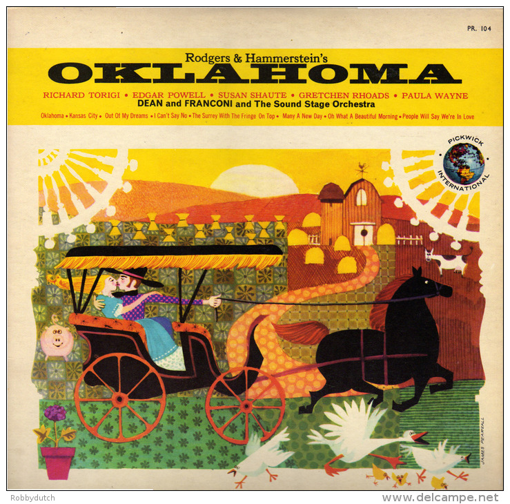 * LP *  OKLAHOMA By RODGERS &amp; HAMMERSTEIN (England 1962) - Musicals