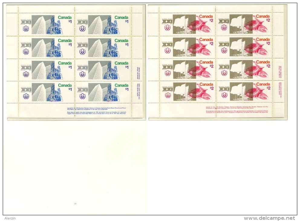 Olympic Games Canada 1976 KB 624/5 MNH ** Montreal 1976 - Estate 1976: Montreal