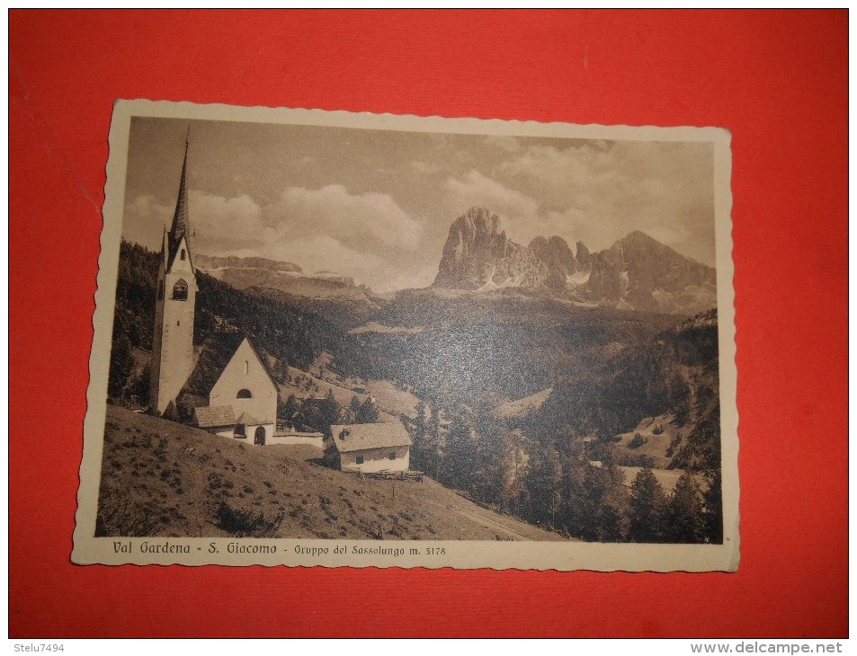 B299 Val Gardena S.giacomo Cortina Viagg.lieve Piega Ad Angolo - Altri & Non Classificati