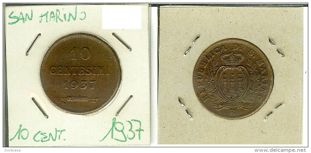 San Marino, 10 Centesimi 1937 - San Marino