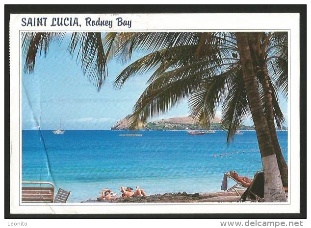 ST. LUCIA Antilles Rodney Bay Castries (damaged Card) 1994 - Santa Lucía