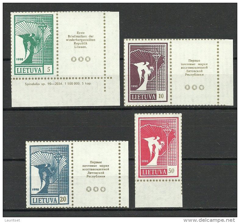 LITAUEN Lietuva Lithuania 1990 Michel 461 - 464 MNH - Litouwen