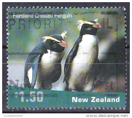 New Zealand 2001 $1.50 Fiordland Crested Penguin Used - - Gebruikt