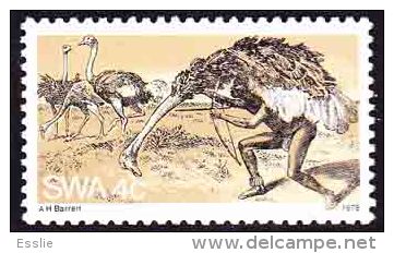 South West Africa SWA - 1978 - The Bushmen Hunting Ostriches, Ostrich - Autruches