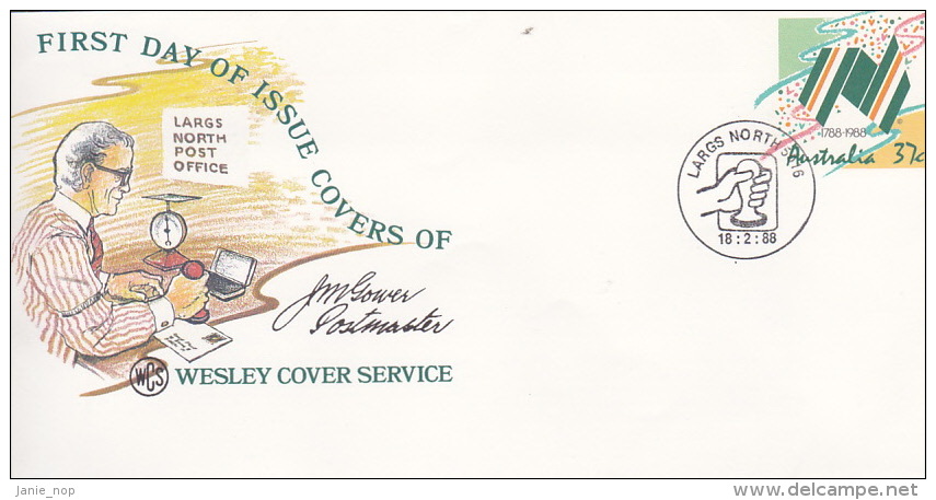 Australia 1988 200 Club Wesley Cover Service, Souvenir Cover No.03 - Lettres & Documents