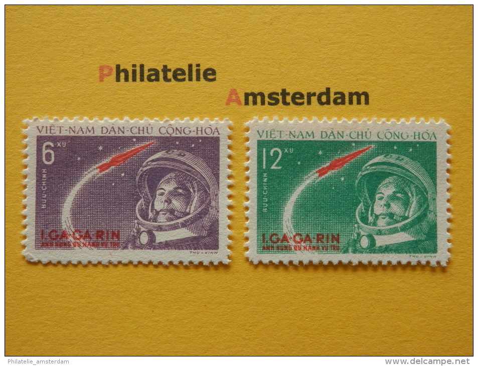 Vietnam North 1961, GAGARIN / SPACE RUIMTEVAART ESPACE: Mi 166-67, (*, O.G.) - Azië