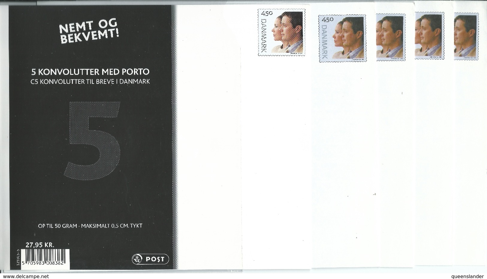 2004 Pack Opened Wedding Of Frederik & Mary 4 Of The 5 Envelopes Remain In The Pack Value Here - Postal Stationery