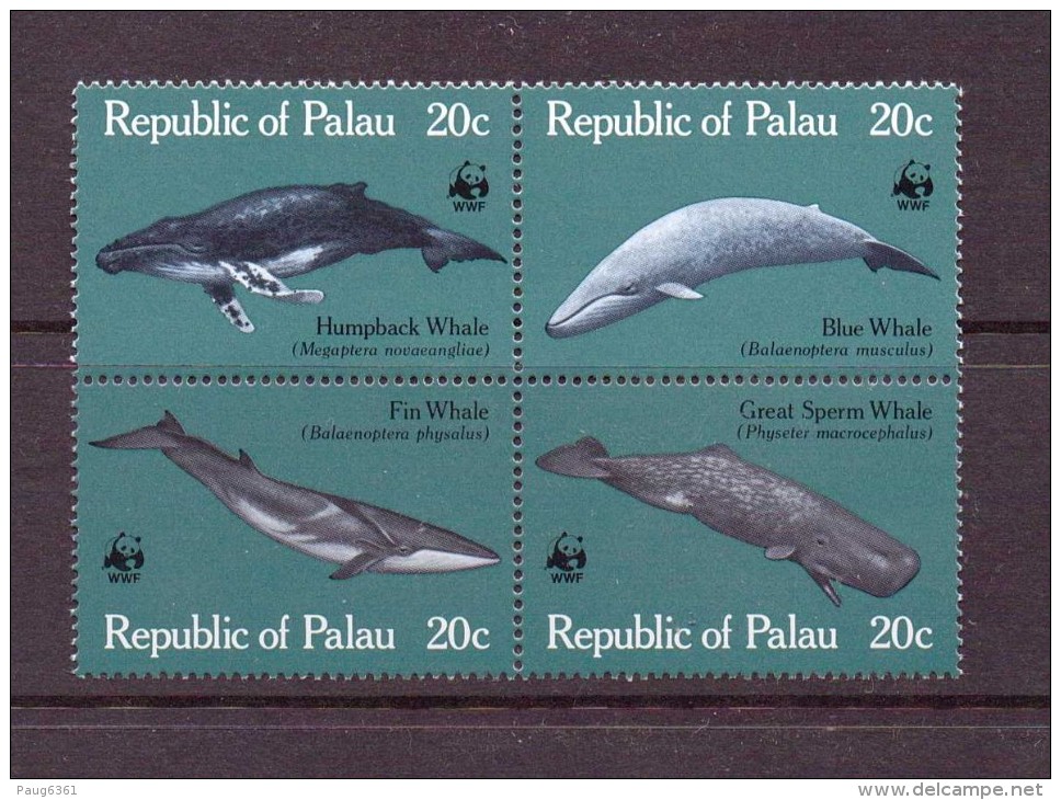 PALAU 1983 BALEINES-WWF  Scott N°24/27 NEUF MNH** - Ballenas