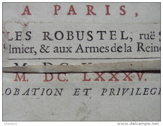 LA VIE DES SAINTS POUR TOUS LES JOURS DE L'ANNEE.   1685.    (exceptionnel) - Oude Boeken